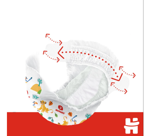 huggies classic jumbo 4 (7-18 kg.)  44 buc.