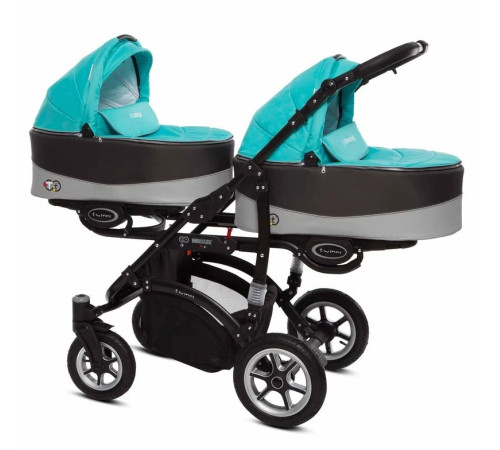 babyactive Коляска для двойни 2в1 twinni tropic green