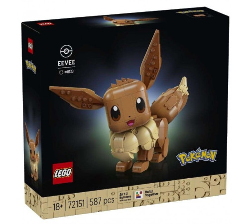  lego pokemon 72151 constructor "pokemon eevee" ( 587 el.)