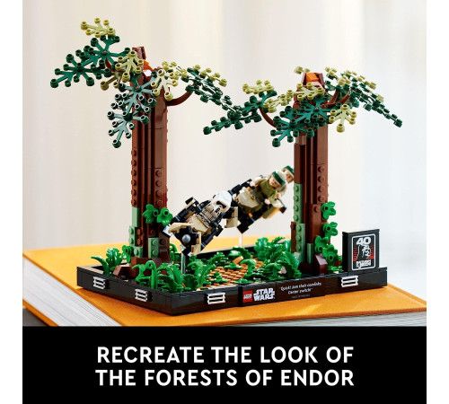 lego star wars 75353 constructor "diorama: endor speeder chase" (608 elт.)