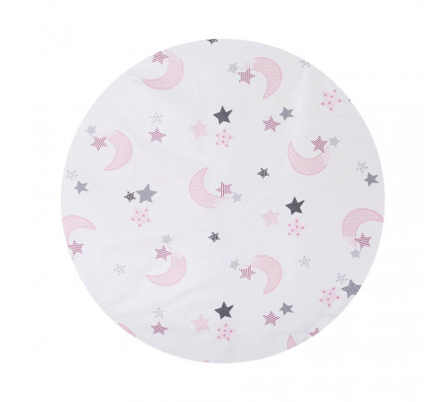 chipolino lenjerie pentru leagăn koscloset05wp "luna" roz (4 buc.)