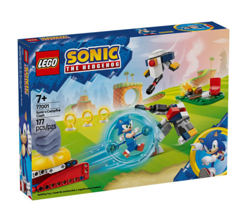  lego sonic 77001 Конструктор "Соник и его битва у костра" (177 дет.)