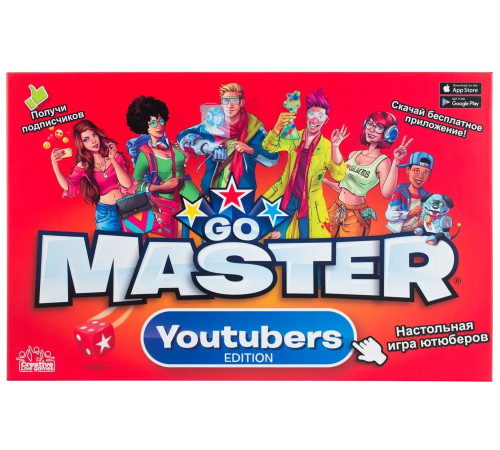  go master 1900010 Настольная игра "youtubers edition"