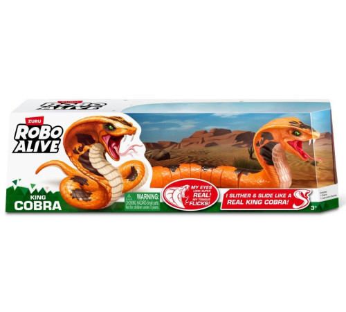 zuru robo alive 71137 jucărie interactivă "regele cobra"