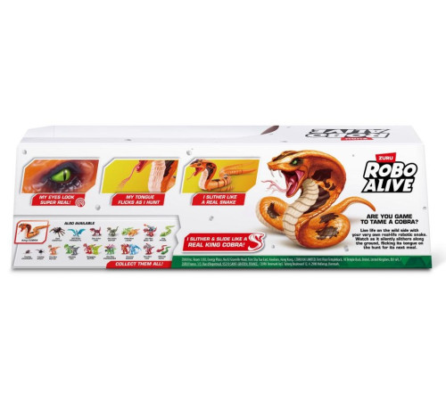 zuru robo alive 71137 jucărie interactivă "regele cobra"