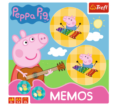 trefl 01893 oc de masă "peppa pig. memos"