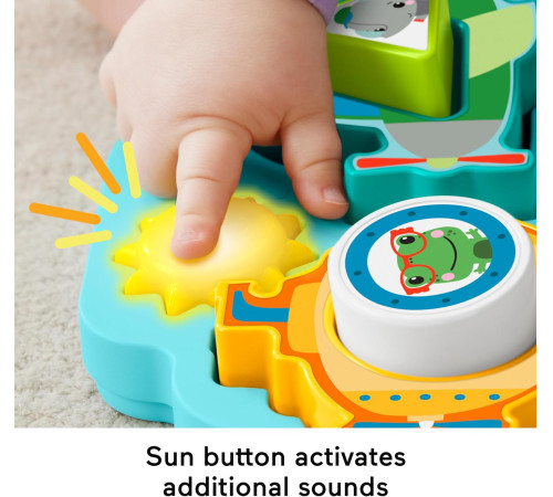 fisher-price hrp31 puzzle muzicale 2 în 1 "aventuri distractive"