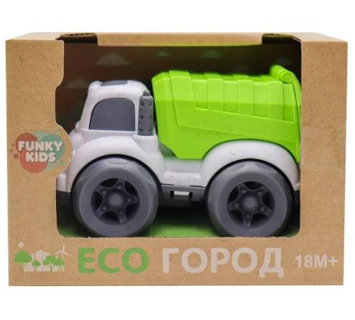  funky toys ft0278073 masina urbana eco (10 cm) verde