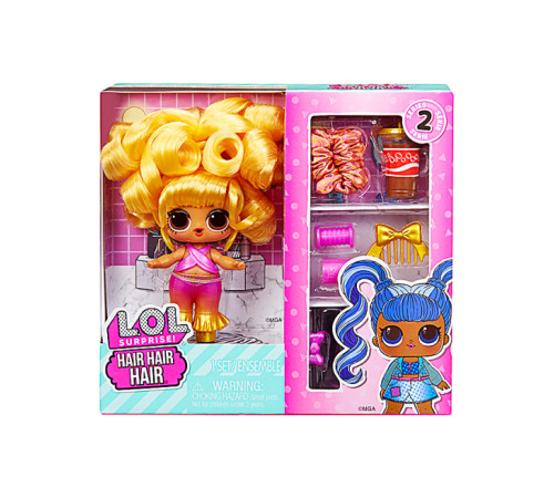 l.o.l. 584445  Игровой набор с куклой surprise! totally hair dolls "Стильные причёски" (в асс.)
