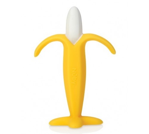 nuby id6868 dințitor din silicon "banana"