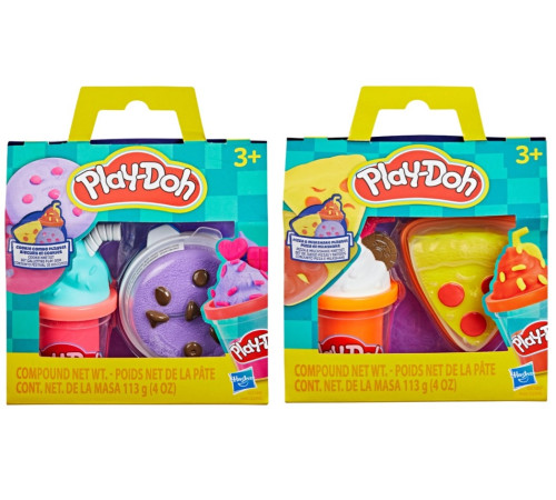  play-doh g2303 set de creativitate cu plastilină "m&acirc;ncare la pachet" (&icirc;n sort.)