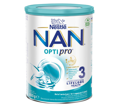 lapte praf mega pack nan optipro 3 (6 х 800) 4800 gr.