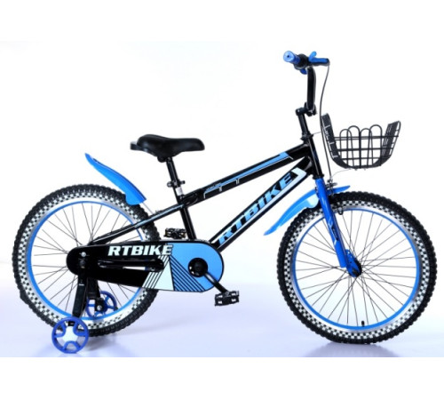  Велосипед "rtbike 16" чёрный\синий