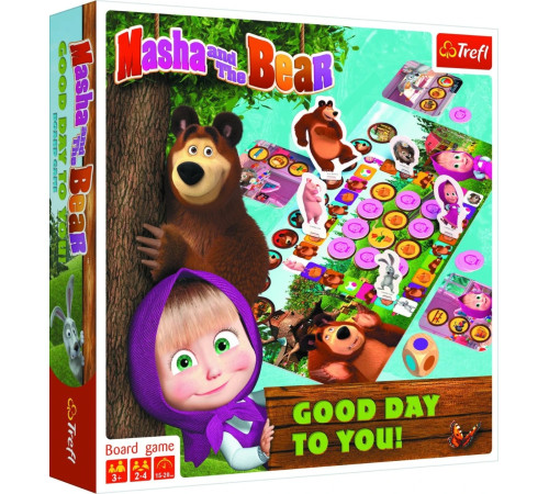  trefl 01784 joc de masă "good day to you! - masha și ursul"