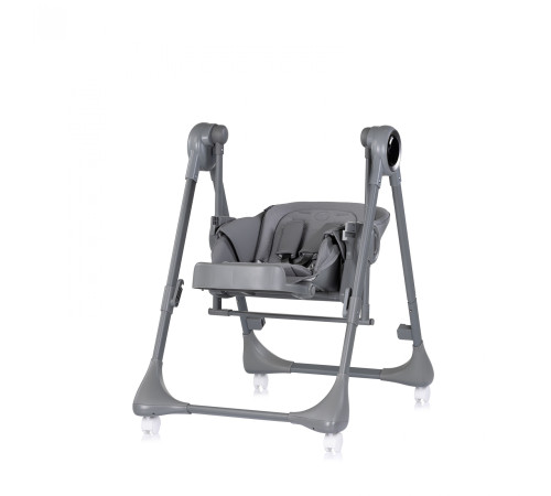 chipolino sthma02601ch scaun pentru copii și leagăn electric 2 &icirc;n 1 "master class" charcoal