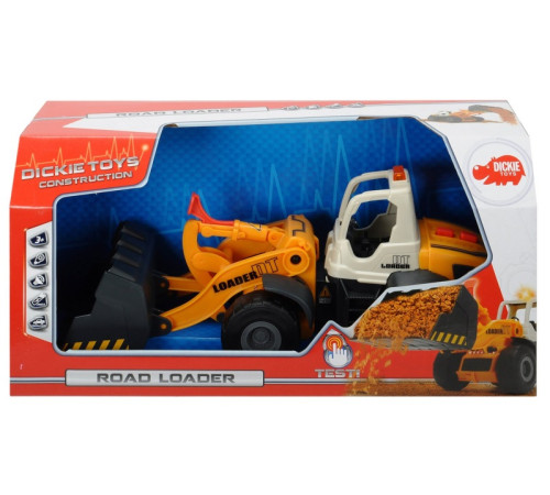  dickie 3726000 camion cu incarcator cu lumină și sunet (35 cm)