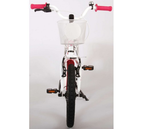 volare 91663 bicicleta 16 "brilliant white" alb