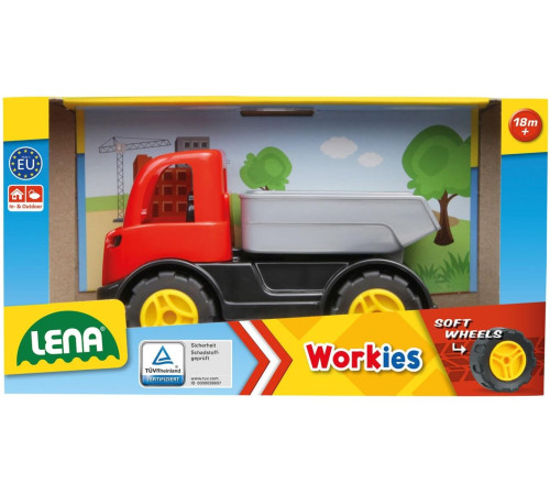 lena 01260 Игрушка "Самосвал" (12 см.)