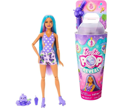  barbie hnw44 Кукла pop reveal Фруктовая серия "Виноградная содовая"