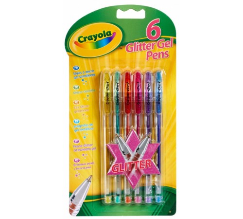 Детский магазин в Кишиневе в Молдове Crayola 7747 Цветные гелевые ручки с блестками (6 шт.) Детский магазин в Кишиневе в Молдове crayola 7747 Цветные гелевые ручки с блестками (6 шт.)