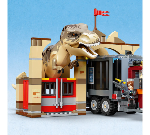 lego jurassic world 76948 constructor "escape of atrociraptor and tyrannosaurus rex” (466 el.)