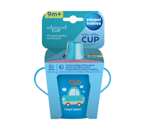 canpol 31/200 cană anti-scurgere "toys" (9 luni+) 250 ml.