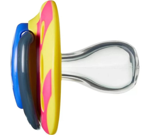 tommee tippee tt0153-2 suzeta simetrica din silicon fun pasare (6-18 luni) 2 buc.