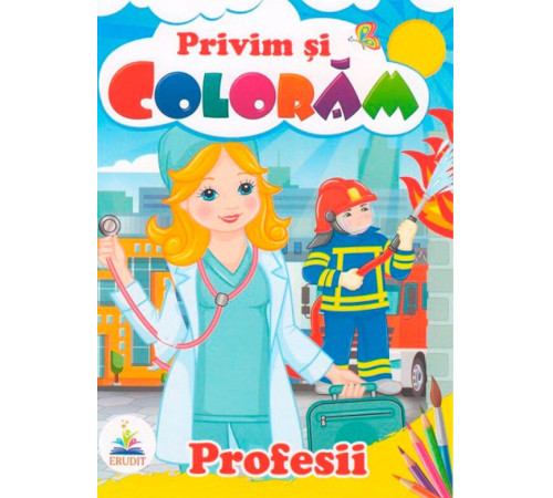 carte "privim si coloram. profesii" (ro)
