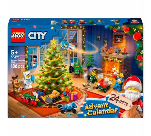  lego city 60475 advent calendar 2025 (186 el.)