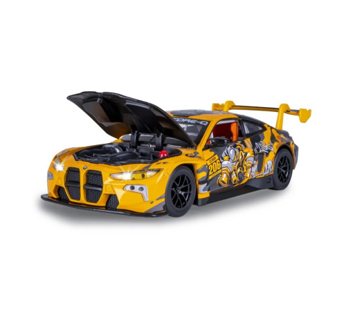 68296a mașină din metal 1:24 bmw m4 gt3 cu sunete și lumini