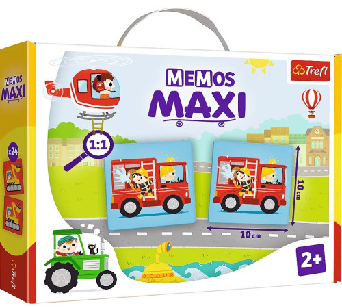 Детский магазин в Кишиневе в Молдове trefl 02267 Настольная игра "memos maxi vehicles"