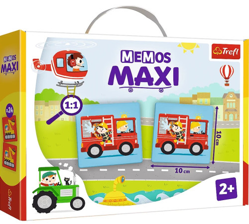 trefl 02267 Настольная игра "memos maxi vehicles"