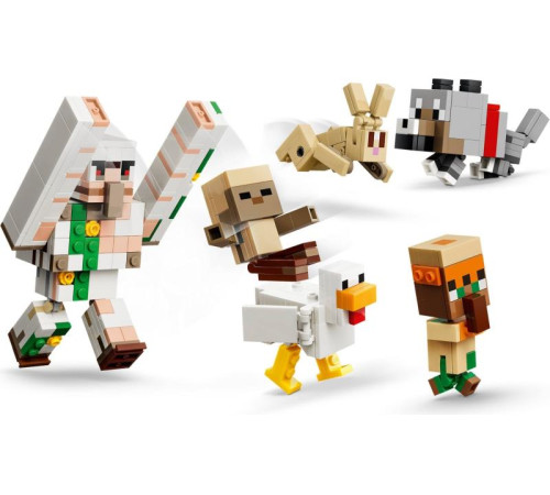 lego minecraft 21592 constructor "atac &icirc;n deșert cu un jocheu de găini" (428 el.)