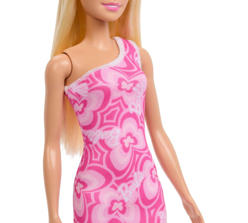 barbie jlg03 Кукла "Супер стиль" в розовом платье с принтом