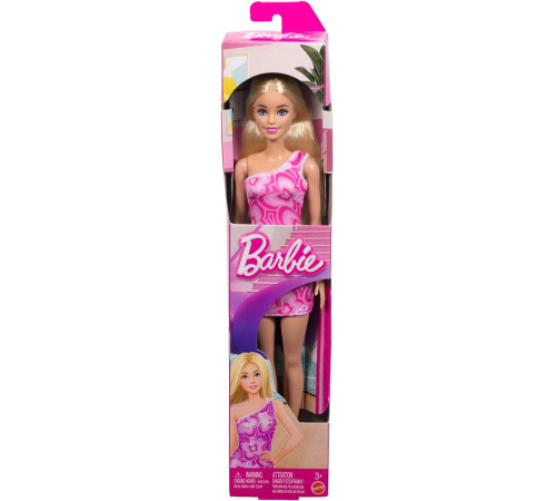 barbie jlg03 Кукла "Супер стиль" в розовом платье с принтом