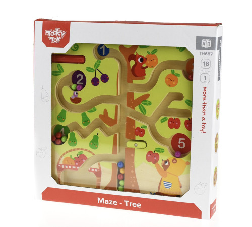 tooky toy th687 labirint din lemn „copac”