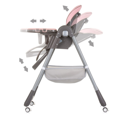 chipolino scaun pentru copii "first spoon" sthfs02404fl  flamingo