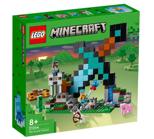  lego minecraft  21244 Конструктор "Застава Меча" (427 дет.)