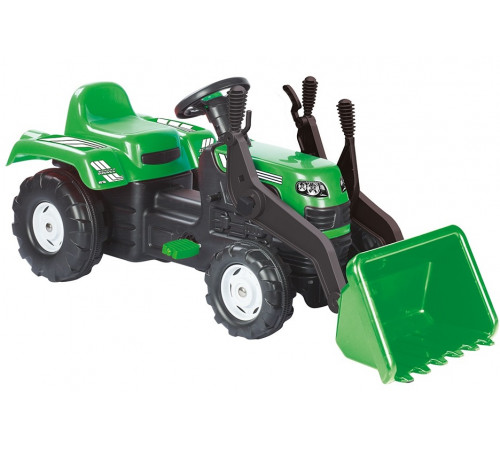  dolu 8147  tractor cu pedale si cupa verde