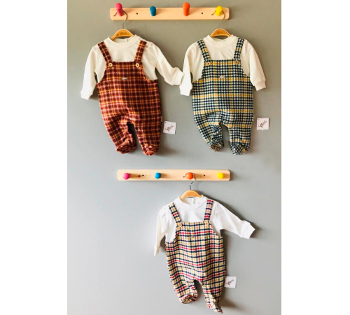 Детская одежда в Молдове flexi 213721 Комбинезон хлопок для мальчика (р.56-62-68) в асс.