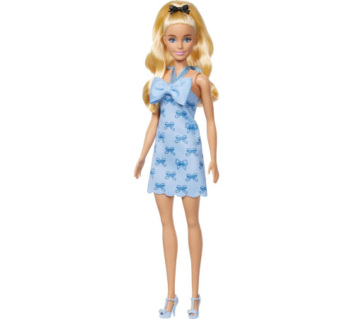 barbie hyt93 Кукла "Модница" Голубые бантики 