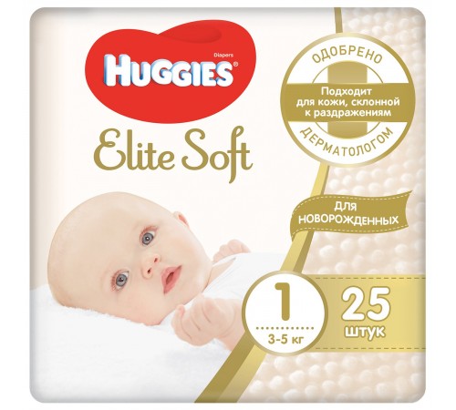 Huggies Elite Soft 1 (3-5 кг.) 25 шт. huggies elite soft 1 (3-5 кг.) 25 шт.