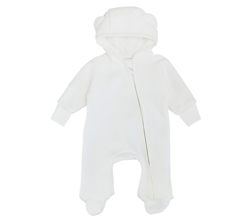Детская одежда в Молдове minikin 231561368 Комбинезон с капюшоном "trinitka" (р.68) молочный