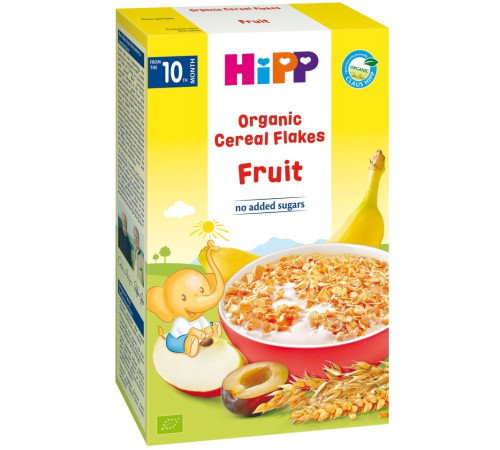 hipp 3531 Органические зерновые хлопья с фруктами (10 м +) 200 гр.