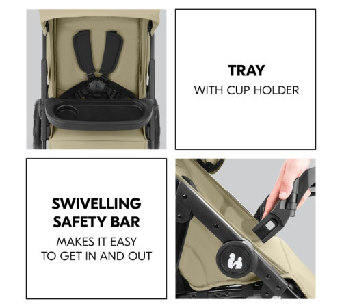 hauck cărucior 2 in 1 shop n care travel set olive