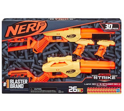 Nerf E7579 Набор из 4 бластеров "Alpha Strike" Детский магазин в Кишиневе в Молдове nerf e7579 Набор из 4 бластеров "alpha strike"