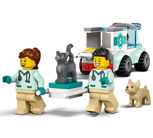 lego city 60382 constructor "veterinar van rescue" (58 el.)