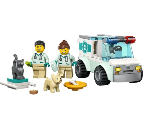 lego city 60382 Конструктор "Спасательный ветеринарный фургон" (58 дет.)