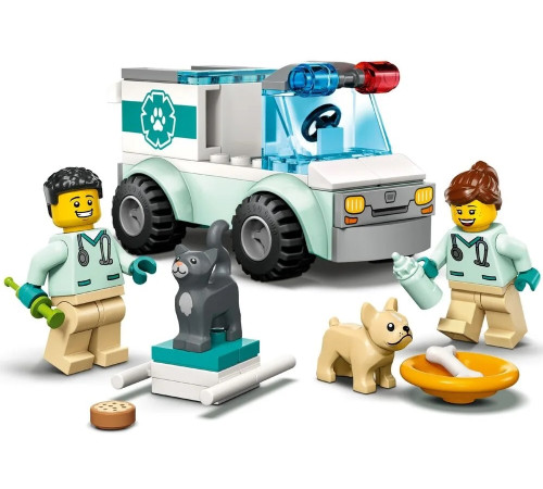 lego city 60382 constructor "veterinar van rescue" (58 el.)