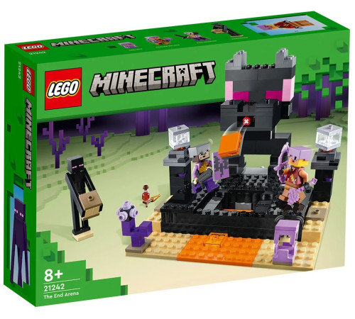 lego minecraft 21242 constructor "arena supremă" (252 el.)